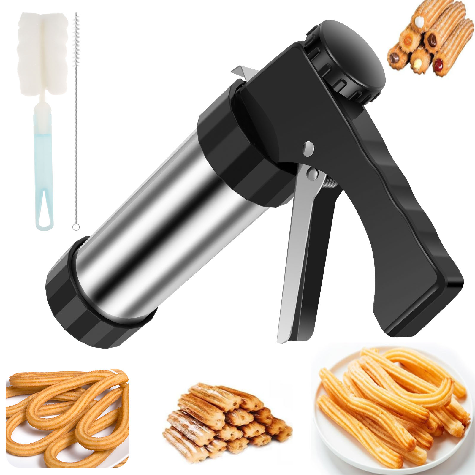 Churro fabricante máquina de b - Churros Maker Gun avaliação e preço